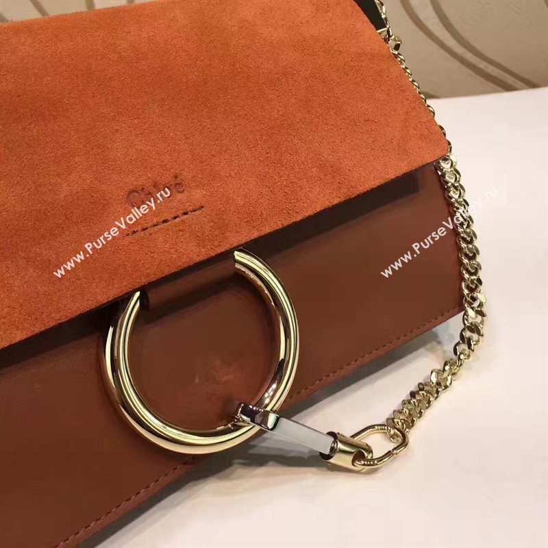 Chloe small tan shoulder faye bag 4446