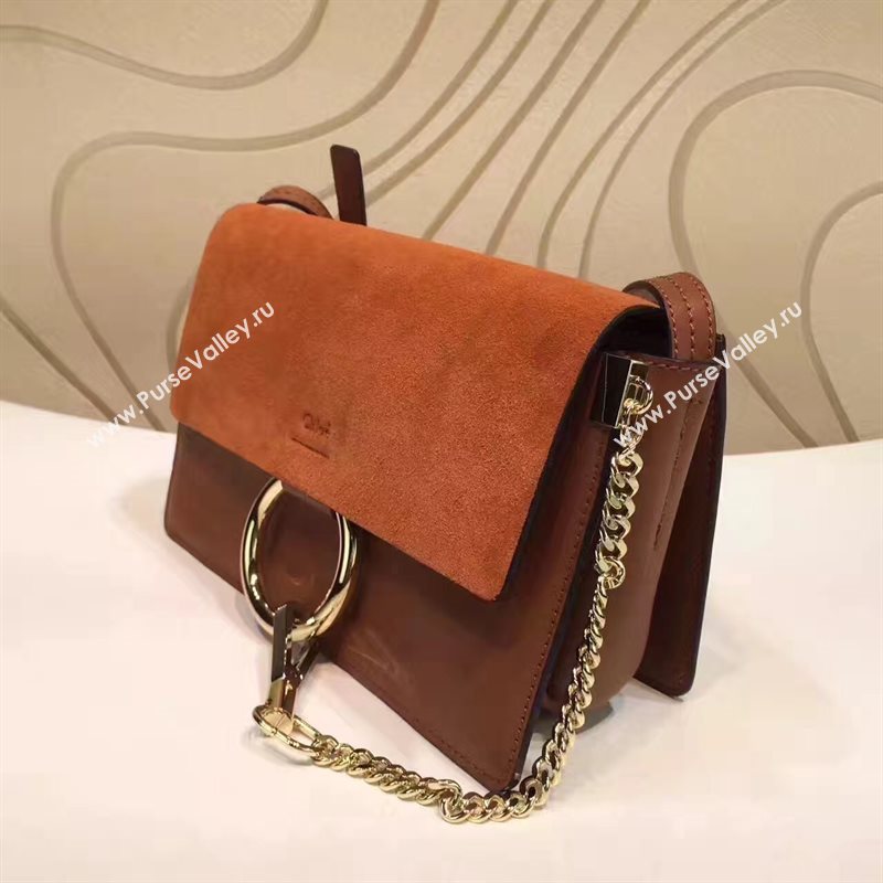 Chloe small tan shoulder faye bag 4446