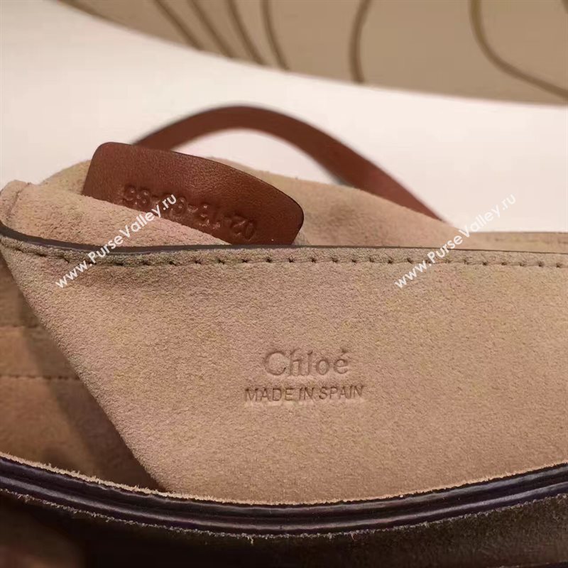 Chloe small tan shoulder faye bag 4446