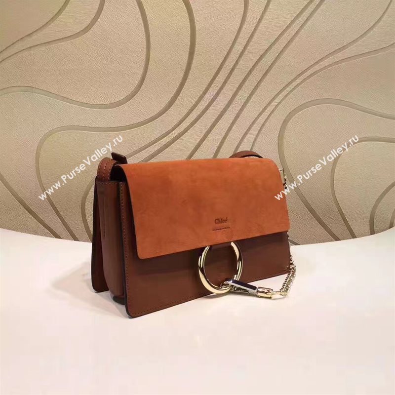 Chloe small tan shoulder faye bag 4446