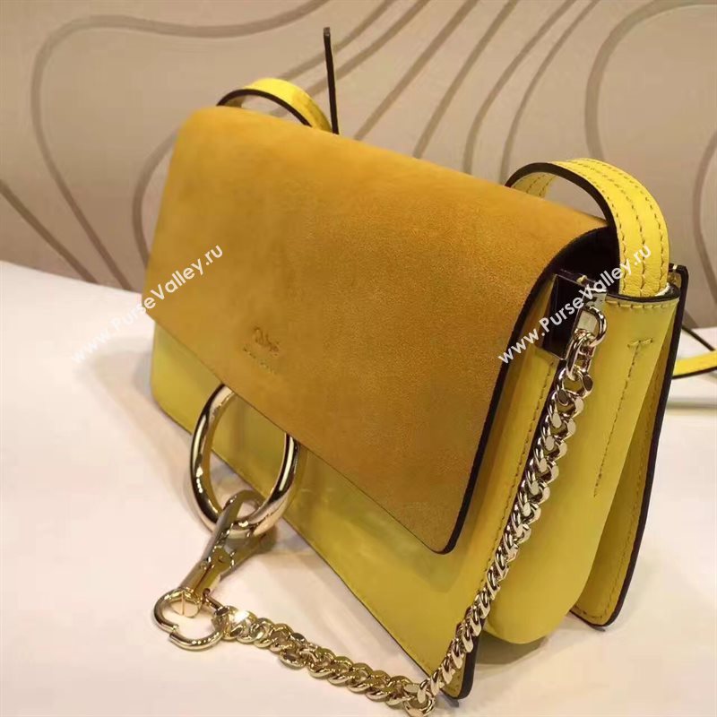 Chloe small yellow shoulder faye bag 4447