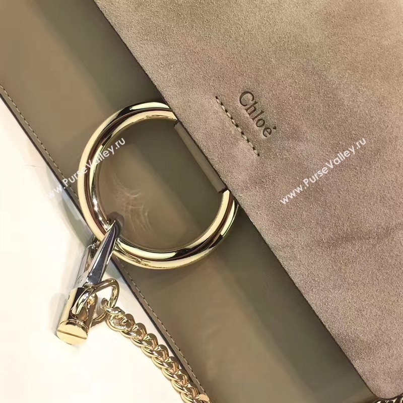 Chloe small light gray shoulder faye bag 4449