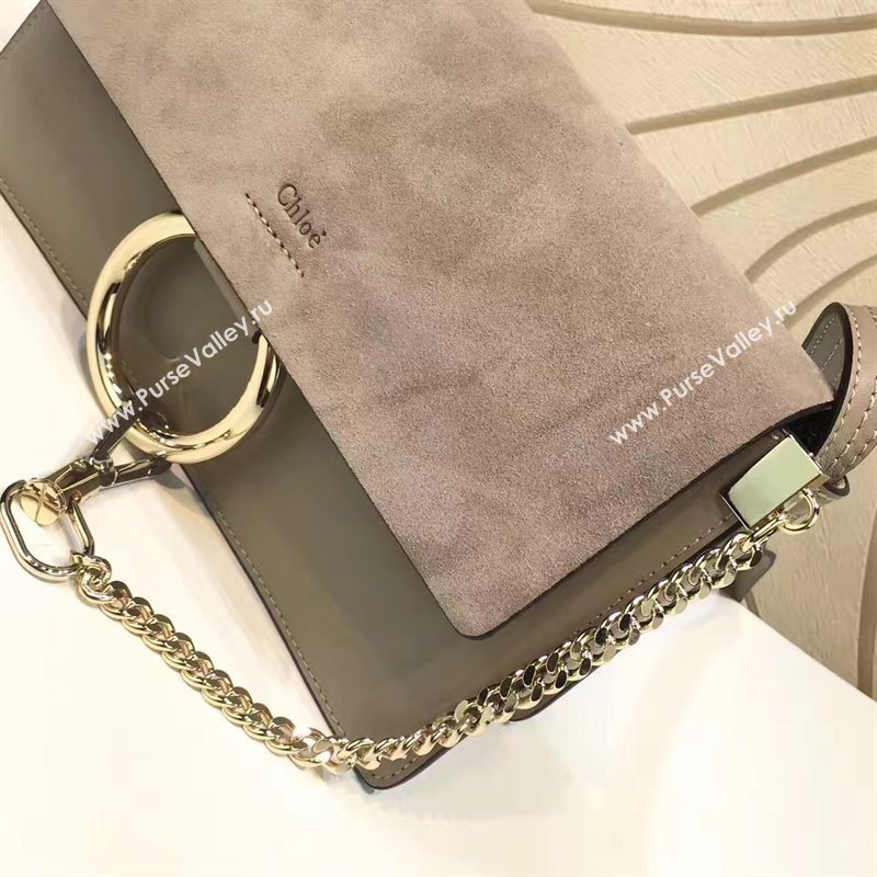 Chloe small light gray shoulder faye bag 4449