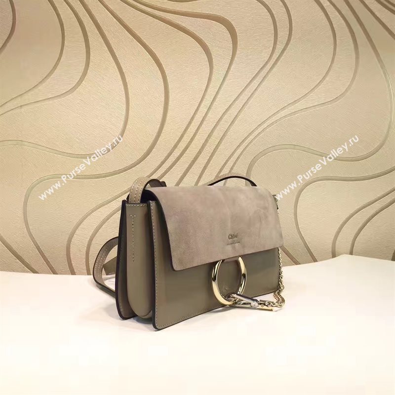 Chloe small light gray shoulder faye bag 4449