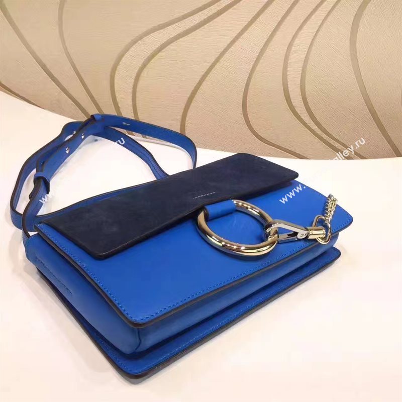 Chloe small navy blue shoulder faye bag 4450