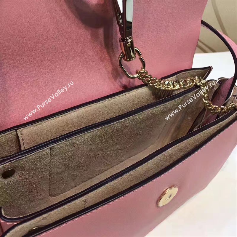 Chloe small pink wine shoulder faye bag 4451