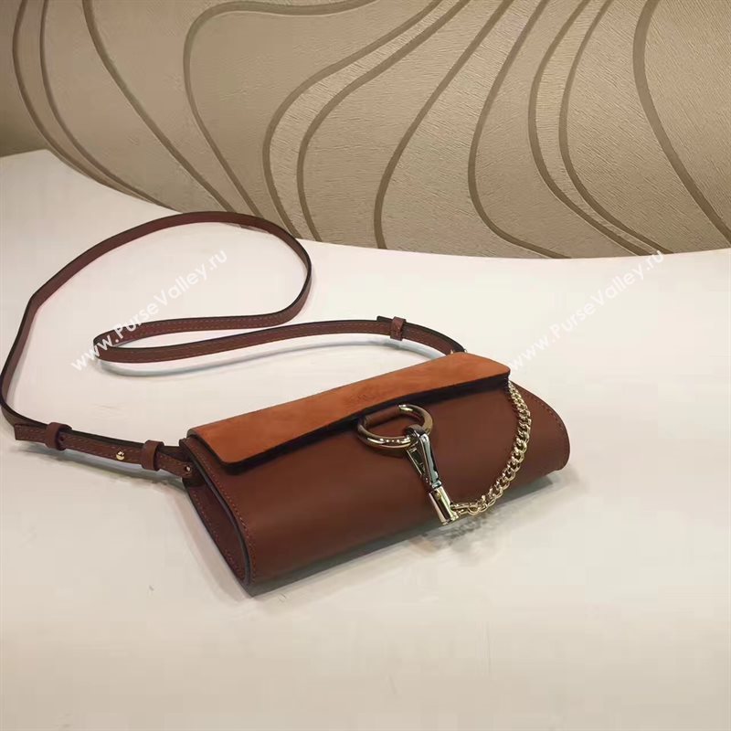 Chloe mini tan shoulder faye bag 4453