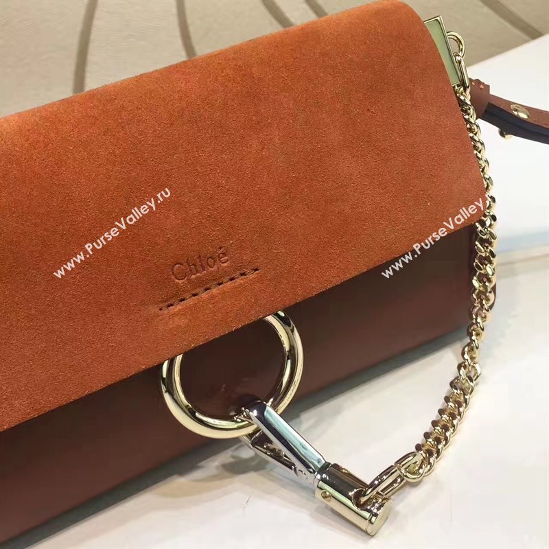 Chloe mini tan shoulder faye bag 4453