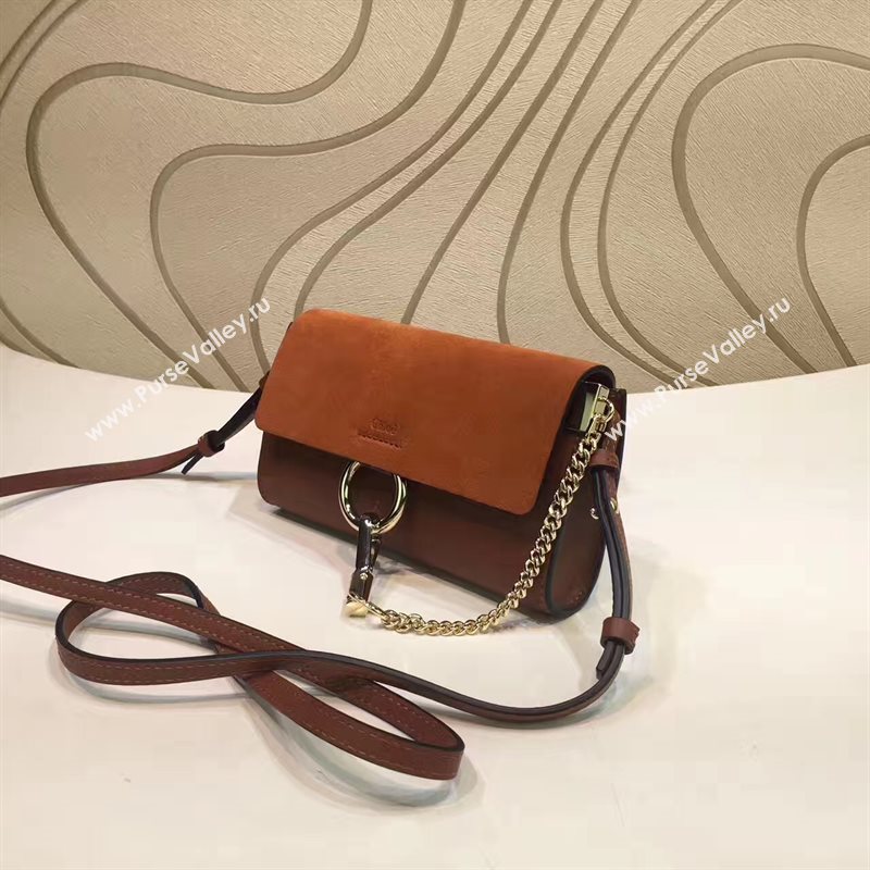 Chloe mini tan shoulder faye bag 4453