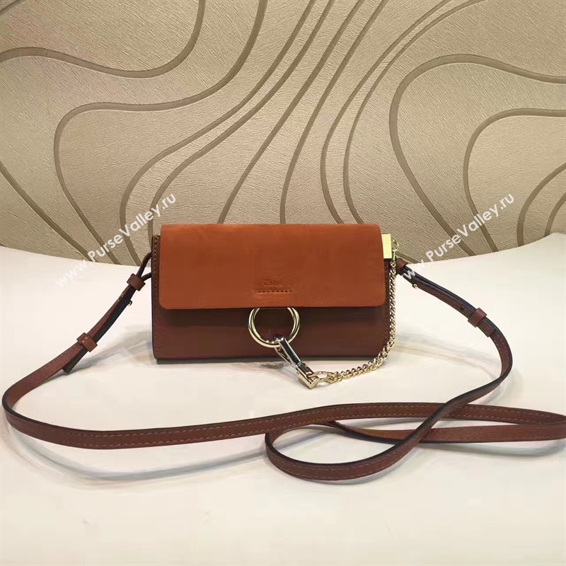 Chloe mini tan shoulder faye bag 4453