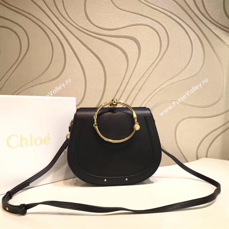 Chloe nile bracelet shoulder black bag 4457