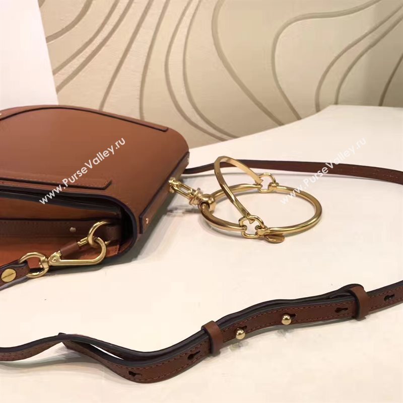 Chloe nile bracelet dark shoulder coffee bag 4459