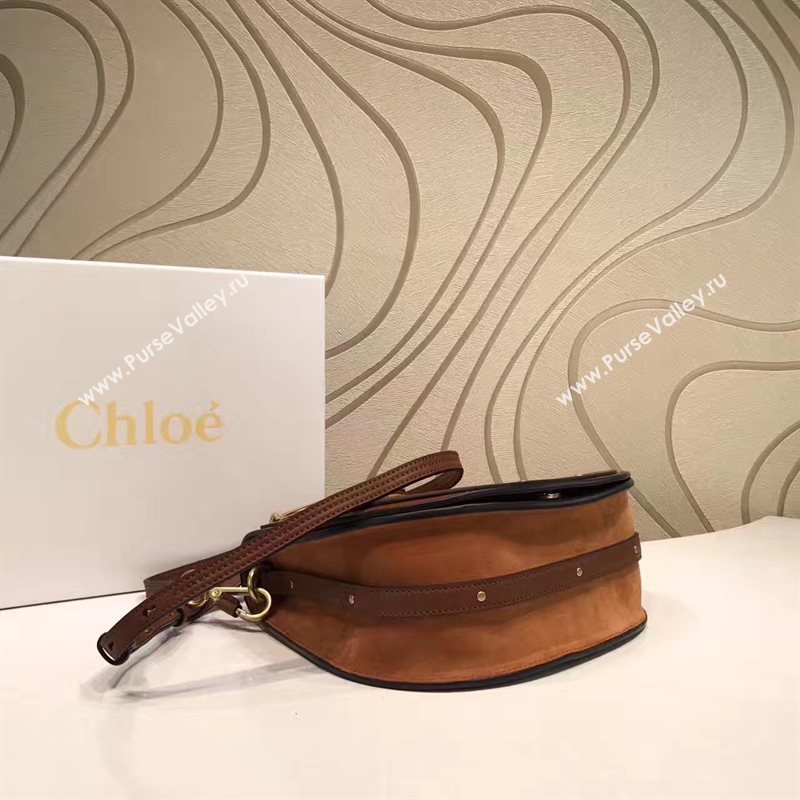 Chloe nile bracelet dark shoulder coffee bag 4459
