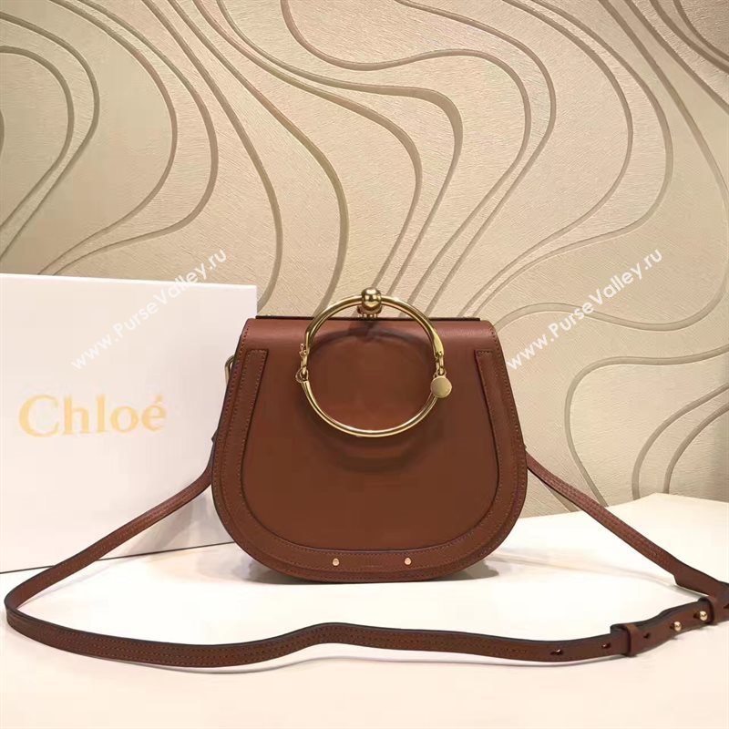 Chloe nile bracelet dark shoulder coffee bag 4459