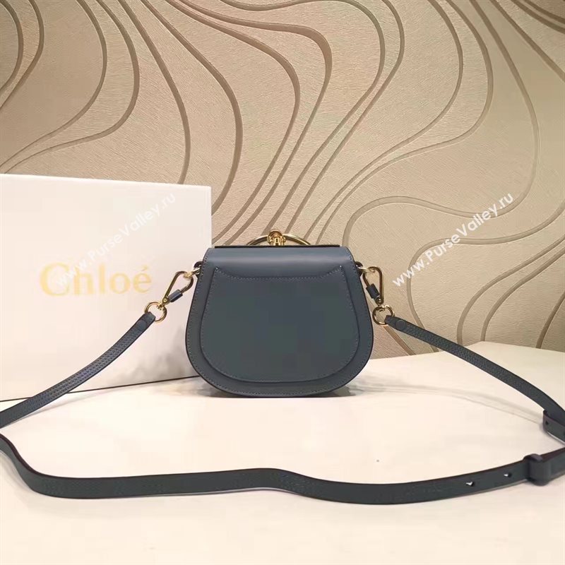 Chloe small nile bracelet shoulder navy bag 4461