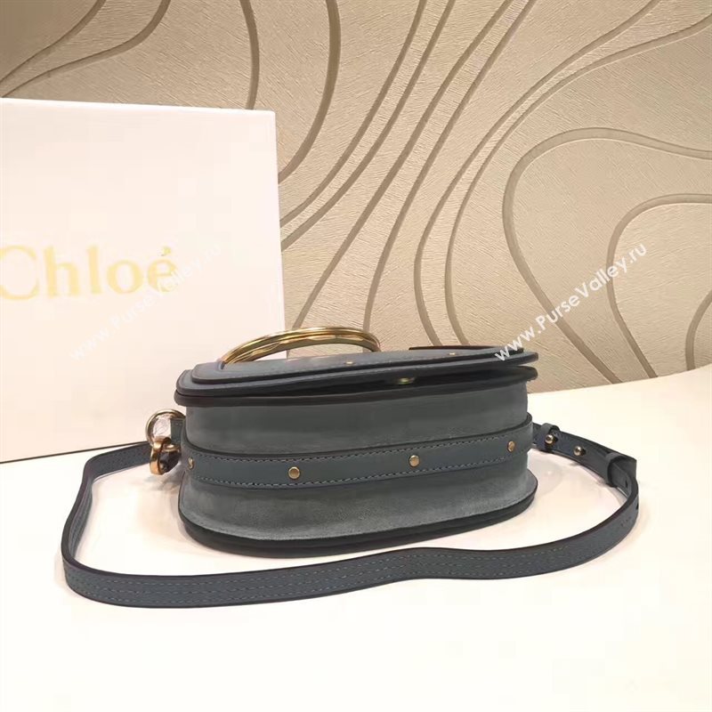 Chloe small nile bracelet shoulder navy bag 4461