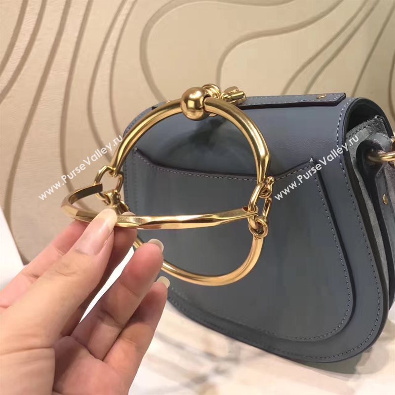 Chloe small nile bracelet shoulder navy bag 4461