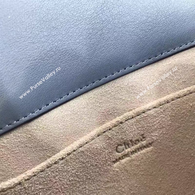 Chloe small nile bracelet shoulder navy bag 4461