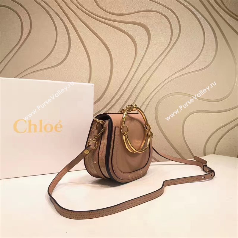 Chloe small nile bracelet shoulder tan bag 4462