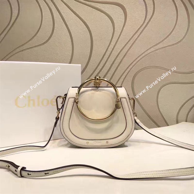Chloe small nile bracelet shoulder cream bag 4466