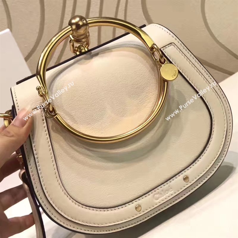 Chloe small nile bracelet shoulder cream bag 4466