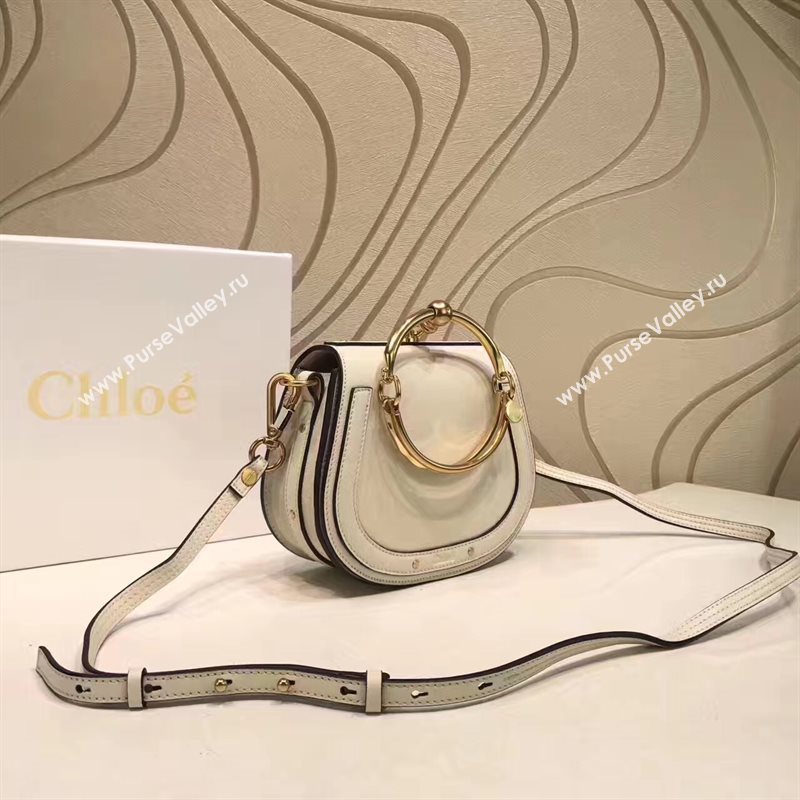 Chloe small nile bracelet shoulder cream bag 4466