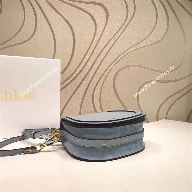 Chloe small nile bracelet sky shoulder blue bag 4467