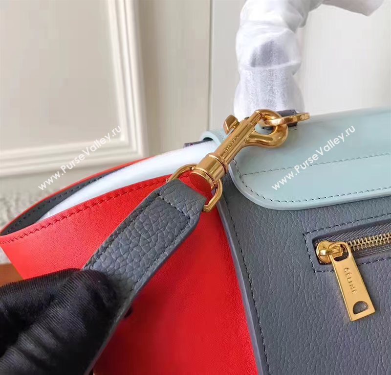 Celine tri-colors sky Trapeze red bag 4474