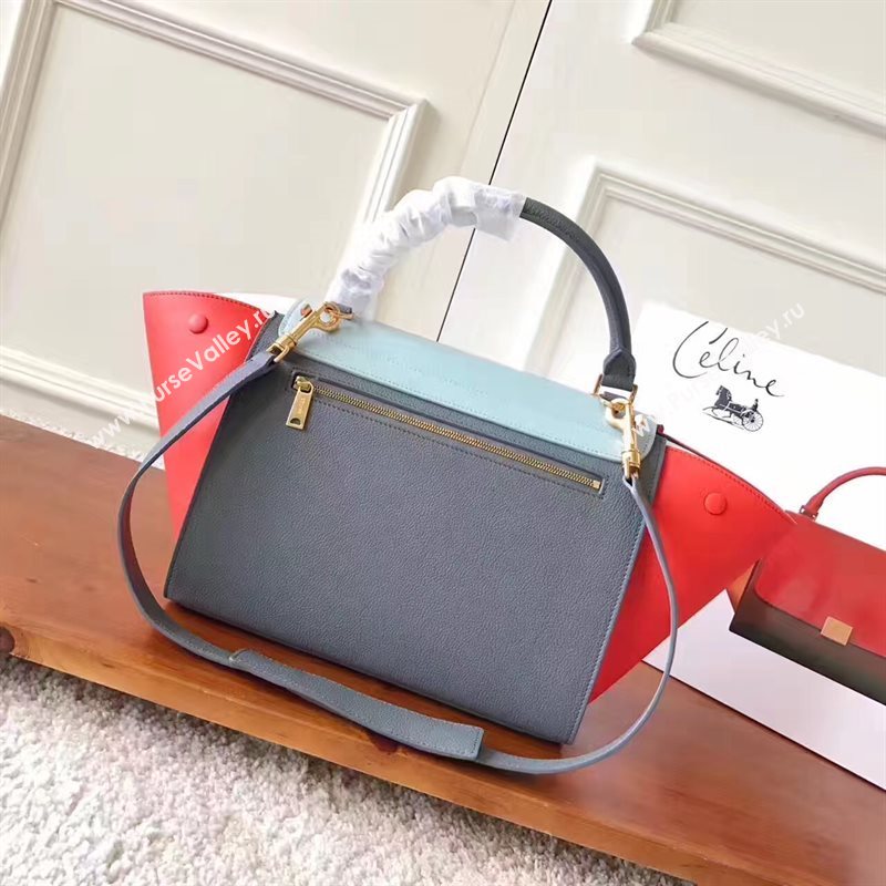 Celine tri-colors sky Trapeze red bag 4474