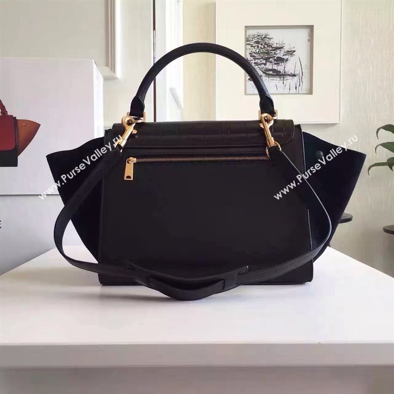 Celine tri-colors black Trapeze bag 4476