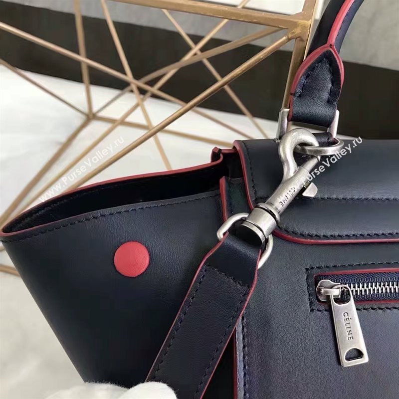 Celine tri-colors black v Trapeze red bag 4477