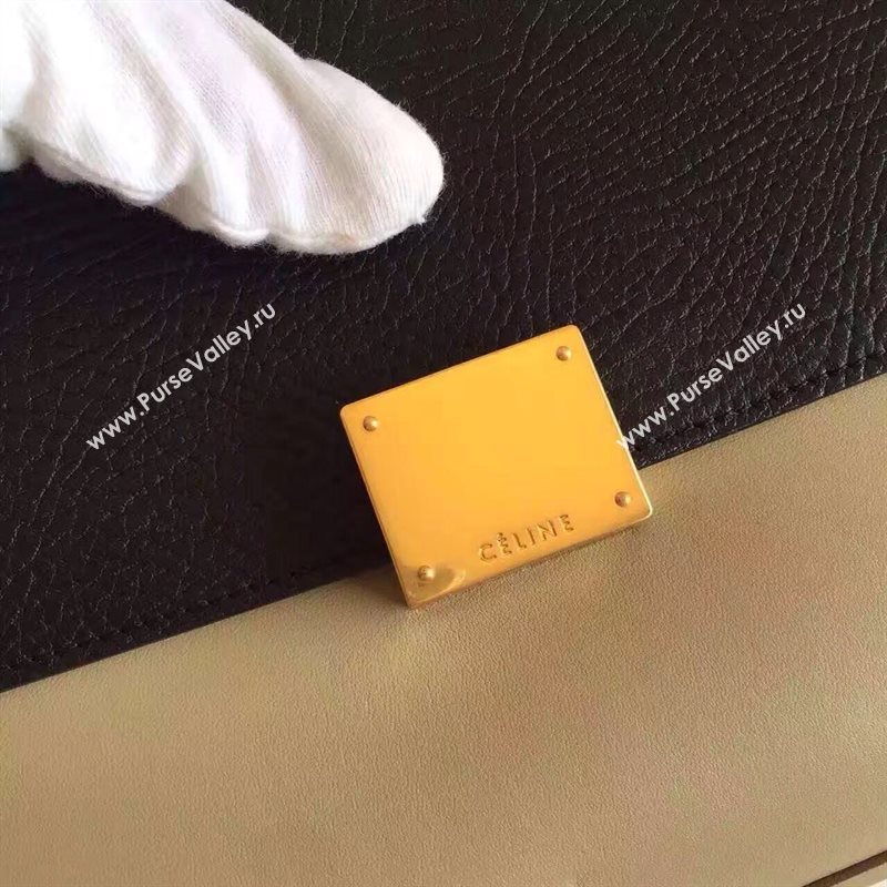 Celine tri-colors black Trapeze gray bag 4478