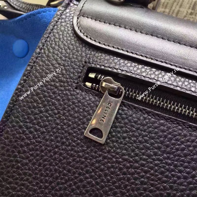 Celine tri-colors black Trapeze blue bag 4480