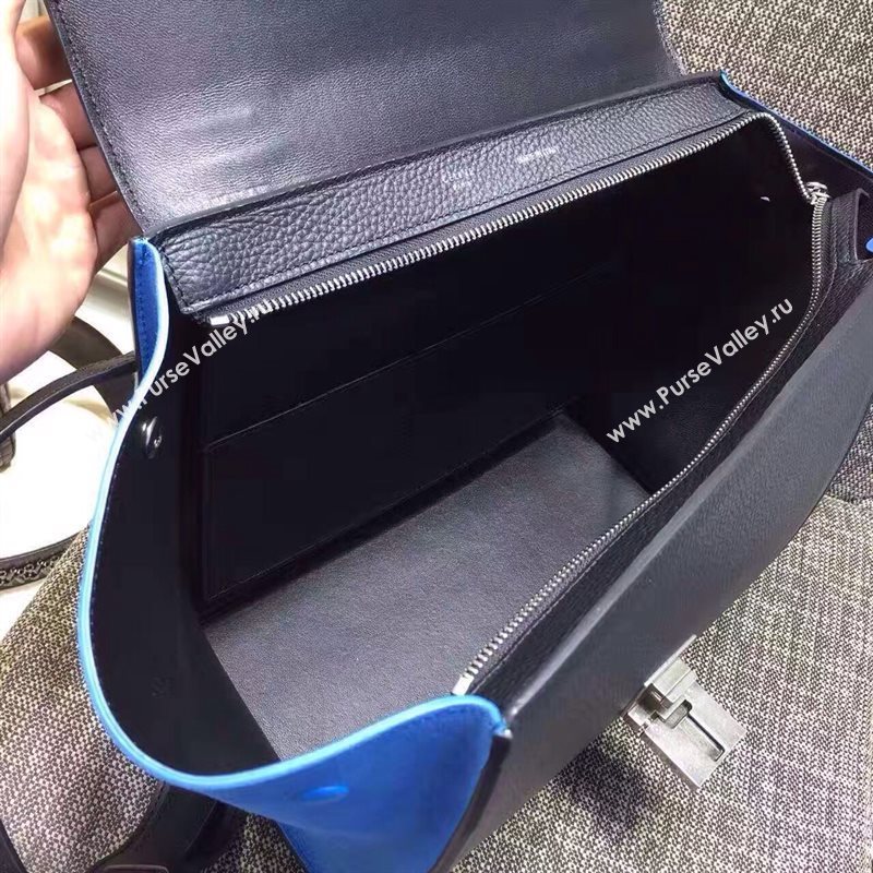 Celine tri-colors black Trapeze blue bag 4480