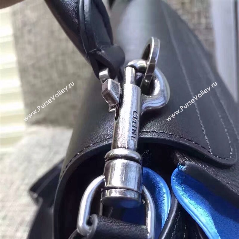 Celine tri-colors black Trapeze blue bag 4480