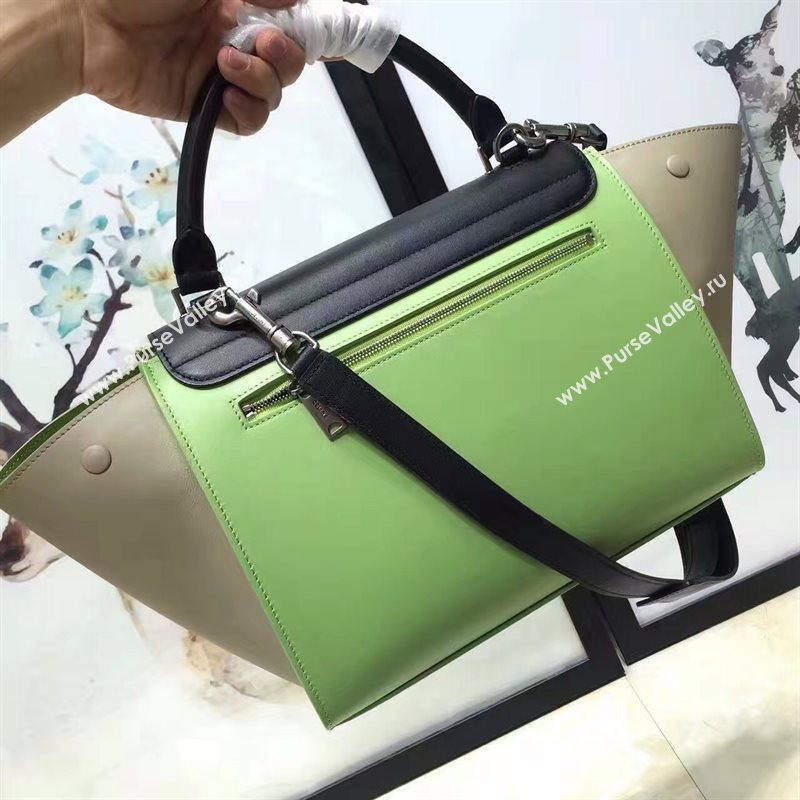 Celine tri-colors black Trapeze gray bag 4481