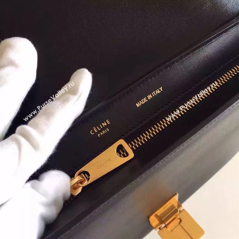 Celine tri-colors wine Trapeze black bag 4482