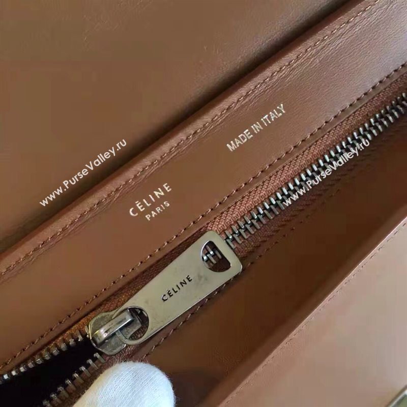 Celine tri-colors tan Trapeze yellow bag 4484