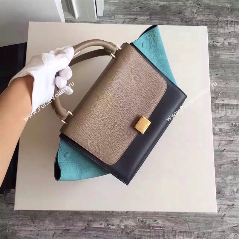Celine tri-colors gray Trapeze sky bag 4486