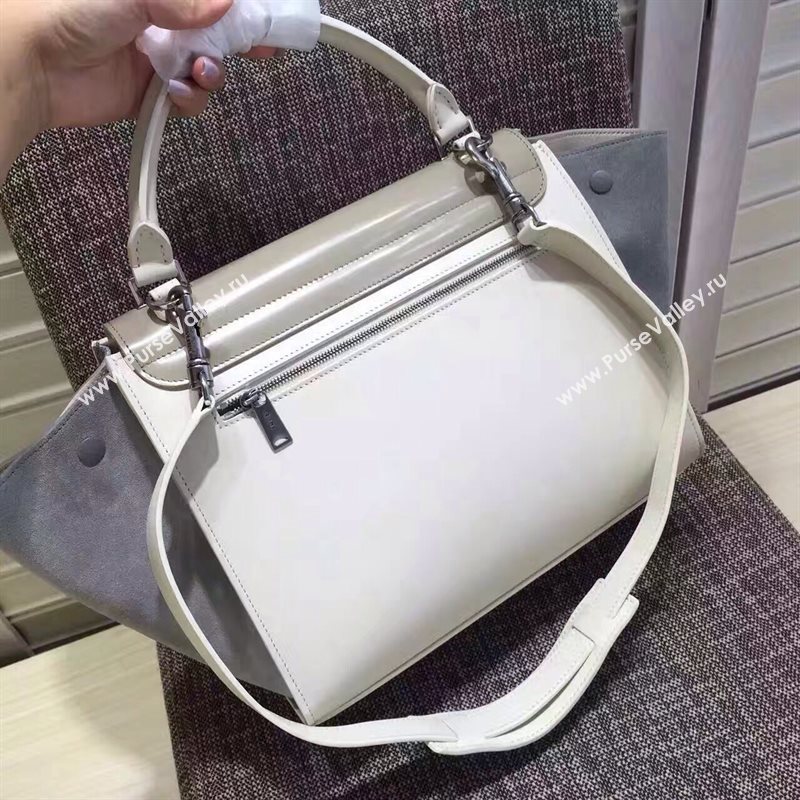 Celine tri-colors gray Trapeze cream bag 4487
