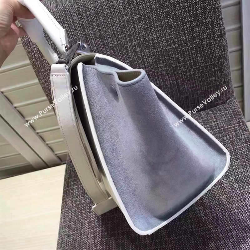 Celine tri-colors gray Trapeze cream bag 4487