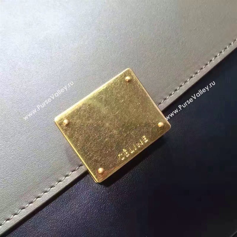 Celine tri-colors black Trapeze white bag 4489