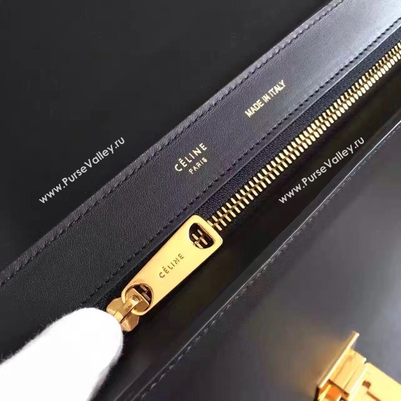 Celine tri-colors blue Trapeze black bag 4492