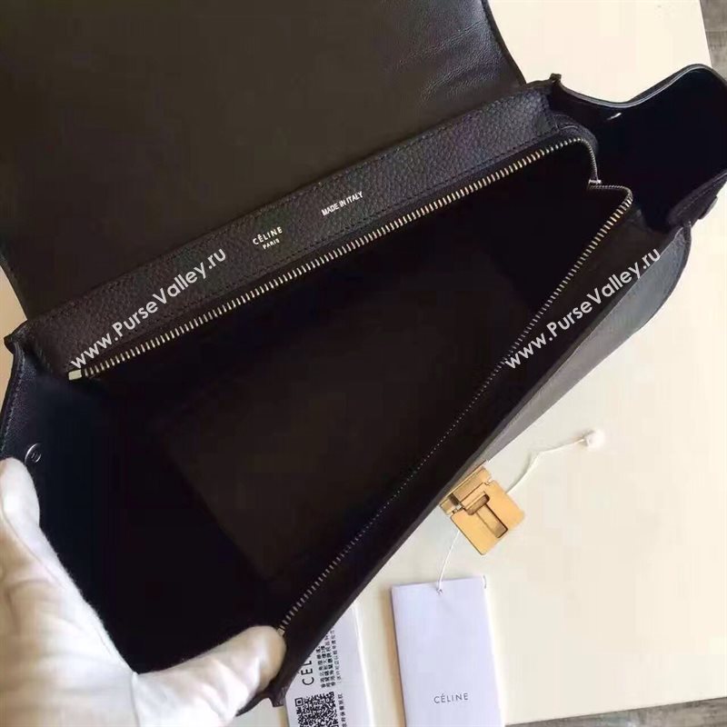 Celine tri-colors suede Trapeze black bag 4493