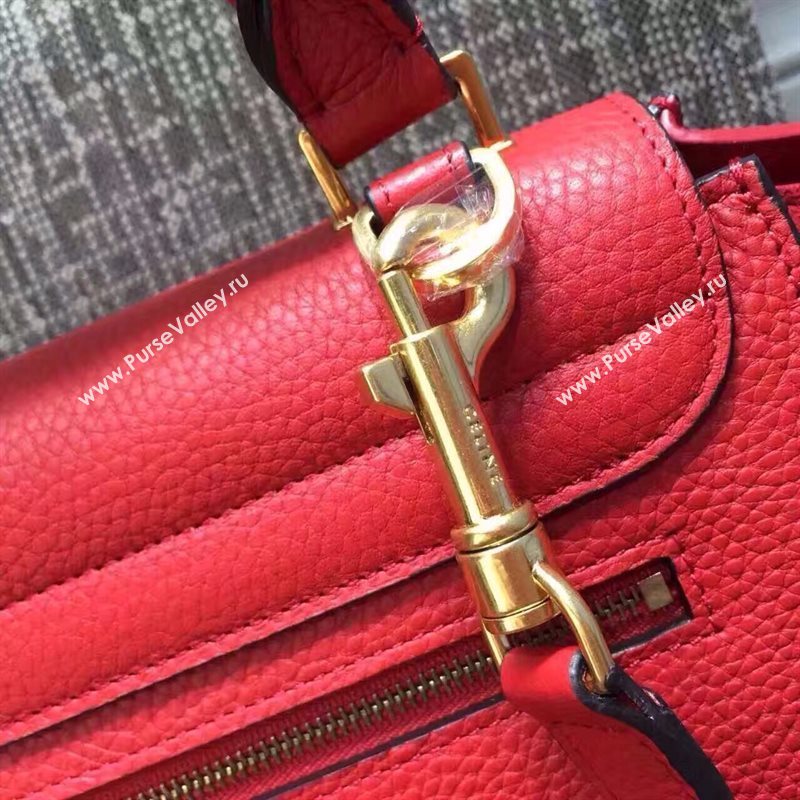 Celine tri-colors red Trapeze suede bag 4494