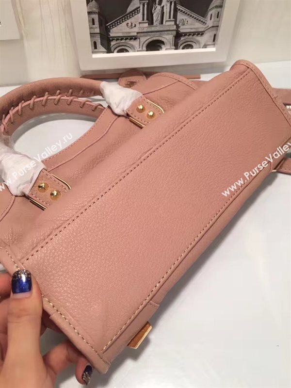 Balenciaga city small goatskin pink bag 4400