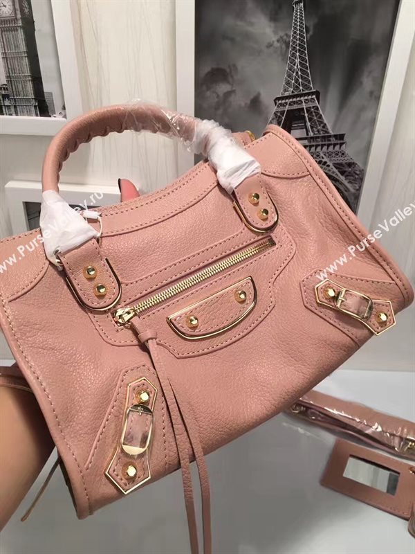 Balenciaga city small goatskin pink bag 4400