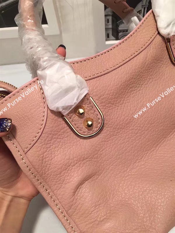 Balenciaga city small goatskin pink bag 4400