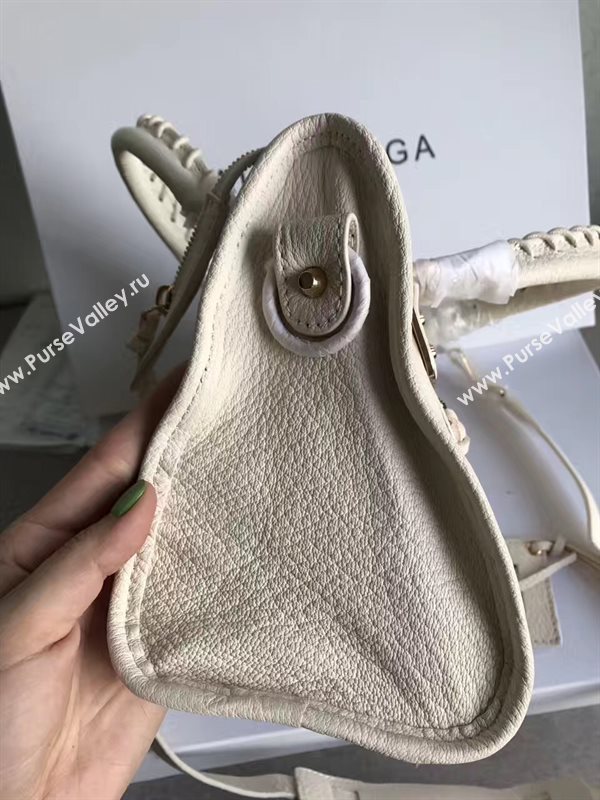 Balenciaga city mini goatskin gray light bag 4404