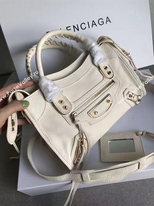 Balenciaga city mini goatskin gray light bag 4404
